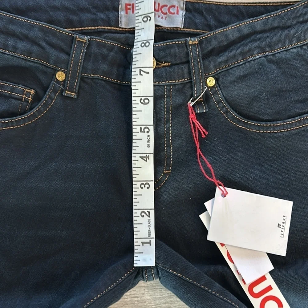 Fiorucci Straight leg jeans size 26 long tall NWT